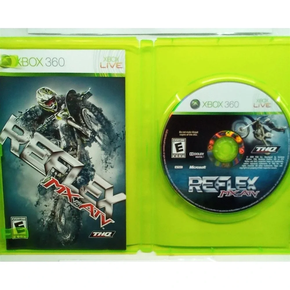 MX vs ATV Reflex Xbox‎ 360 THQ Motocross Racing Game Complete CIB NTSC